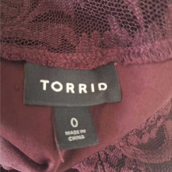 Torrid Womens Skater Lace Mini Dress A Line Whimsigoth Sexy Vamp Flowy Large - Picture 2 of 13